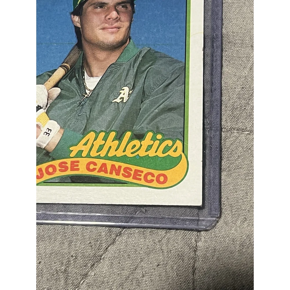 1989 Topps - Jose Canseco #500 2 Errors No Capital “C” Cut Off Stats Collectors